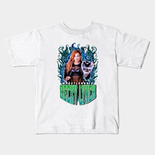 LYNCH BLUE FLAME Kids T-Shirt